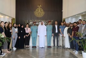 Captain/Dr. Hamad Ahmed Al Zayoudi from Fujairah Police gave a lecture   Titled �Plan to spread the culture of strategic topics� At the Academy's main headquarters, it was attended by all the Academy's employees, and the participants confirmed their great
