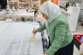 Artist Safiya Al-Hashemi�s participation in a group of artistic workshops in traditional drawing and Korean calligraphy during a cultural artistic trip to the Republic of South Korea.